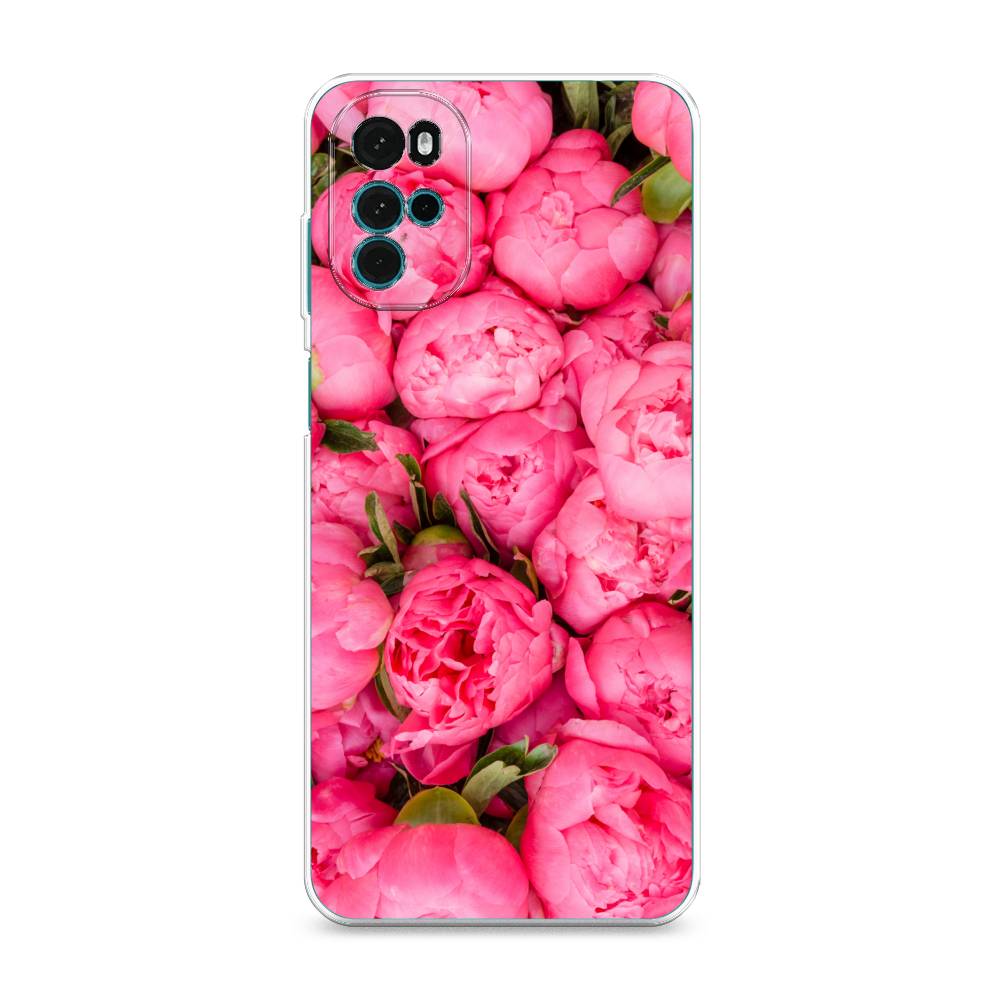 

Силиконовый чехол "Прекрасные пионы" на Motorola Moto G22, Разноцветный, 243150-8