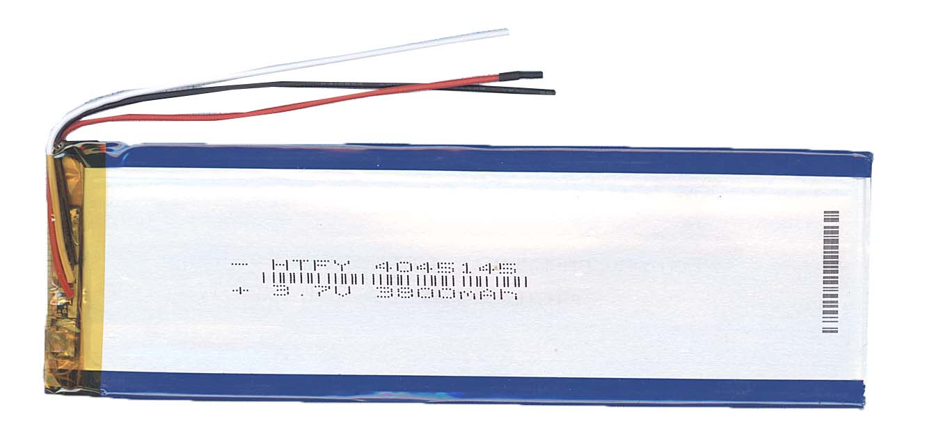 фото Аккумулятор oem li-pol 4*45*145мм 3pin 3.7v/3800mah