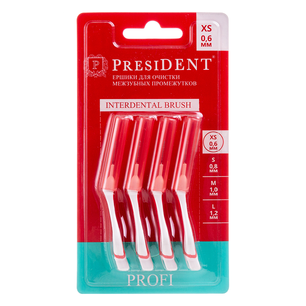 Межзубные ершики PresiDent Profi XS 1 уп