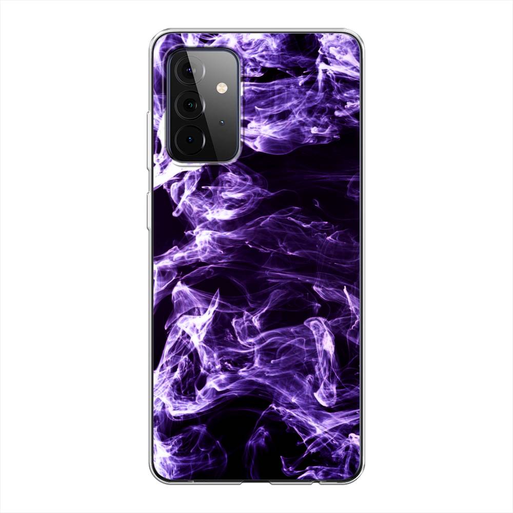 

Чехол на Samsung Galaxy A72 "Фиолетовый дым", Фиолетовый;белый;черный, 2101950-3