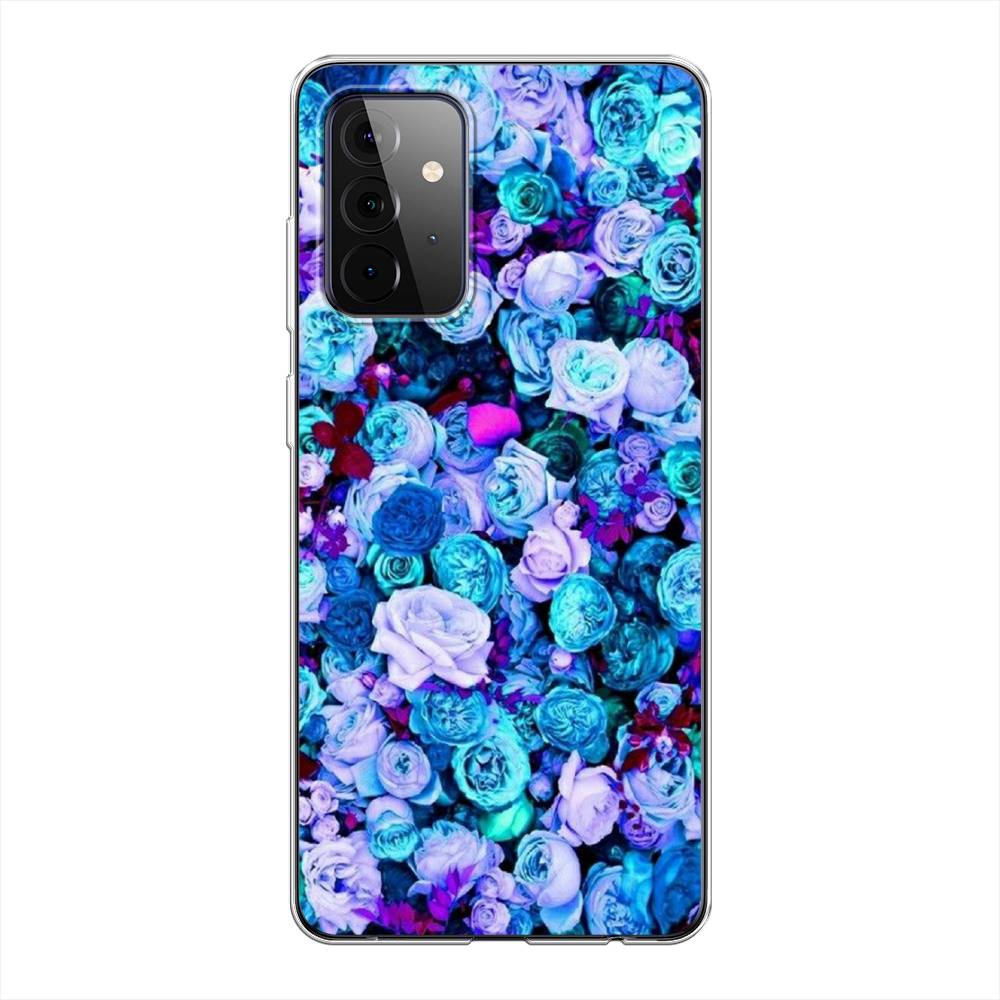 

Чехол на Samsung Galaxy A72 "Цветочный ковер", Фиолетовый, 2101950-2
