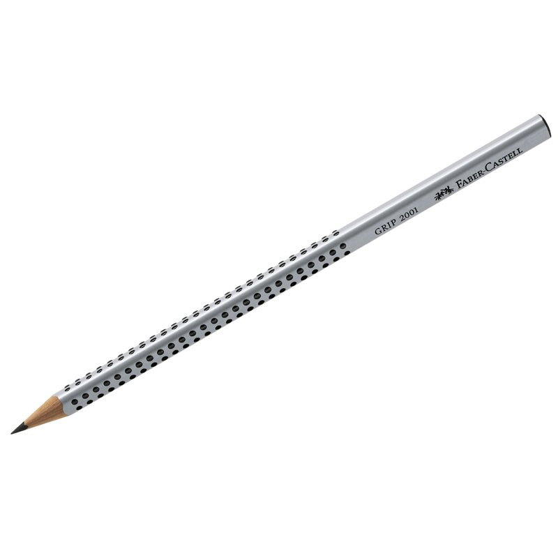 

Карандаш чернографитный Faber-Castell Grip 2001 (2В, трехгранный, заточенный) 12шт