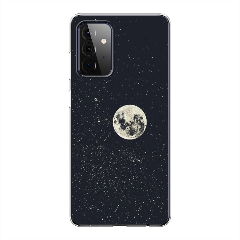 

Чехол на Samsung Galaxy A72 "Полнолуние", Красный, 2101950-2