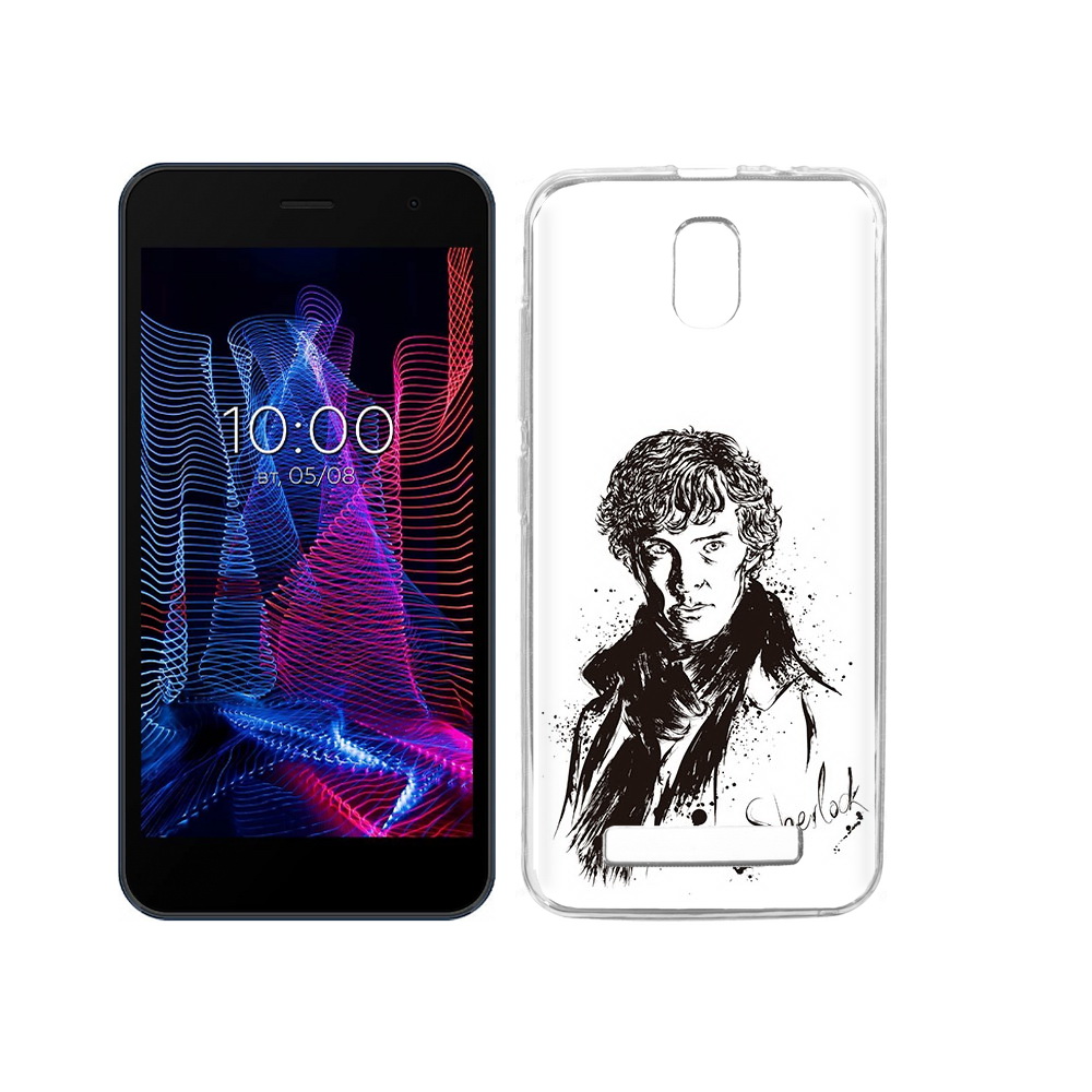 

Чехол MyPads Tocco для BQ 5047L Like шерлок холмс портрет, Прозрачный, Tocco
