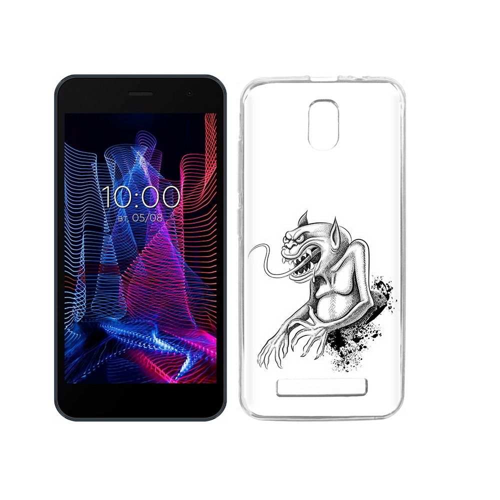 

Чехол MyPads Tocco для BQ 5047L Like чорт, Прозрачный, Tocco