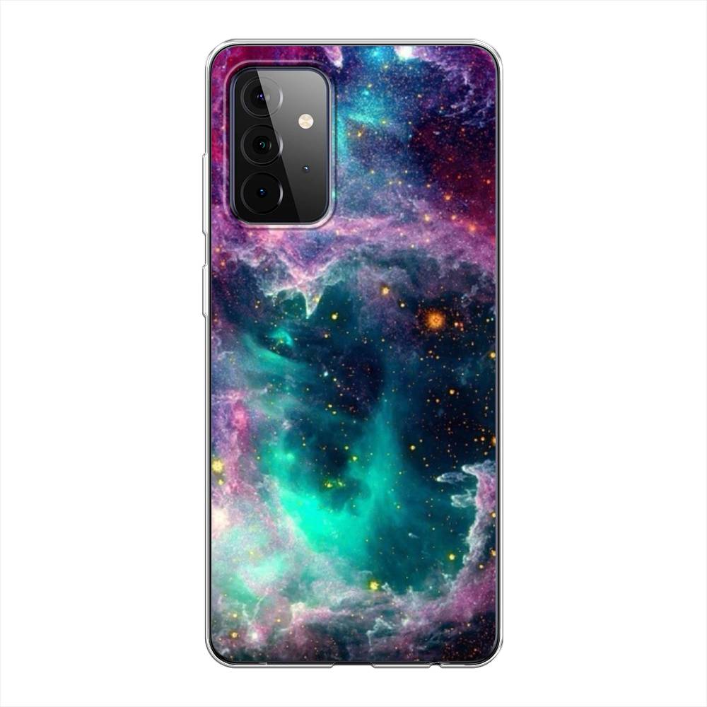 

Чехол на Samsung Galaxy A72 "Звездные облака", Розовый;бежевый, 2101950-2
