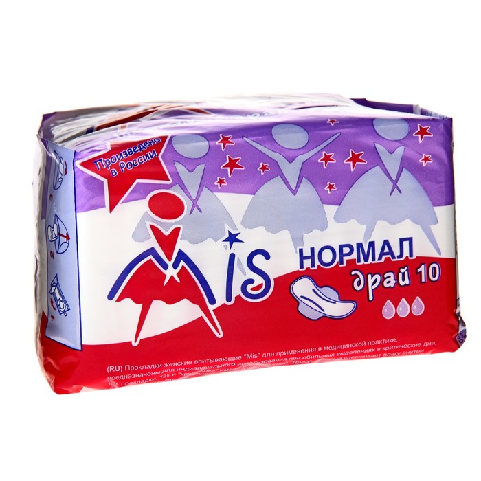 

Прокладки Mis Normal Dry, 10 шт 163931, Белый