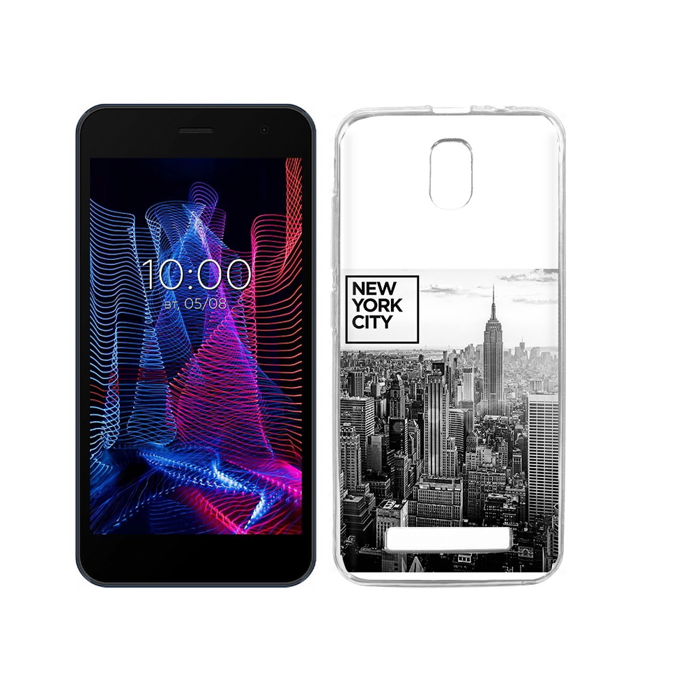 

Чехол MyPads Tocco для BQ 5047L Like черно белый ньюерк, Прозрачный, Tocco