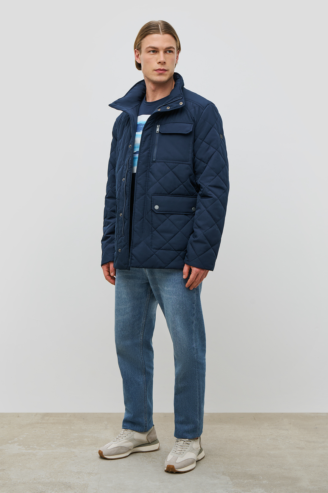 Куртка мужская Baon B5323009 синяя 3XL