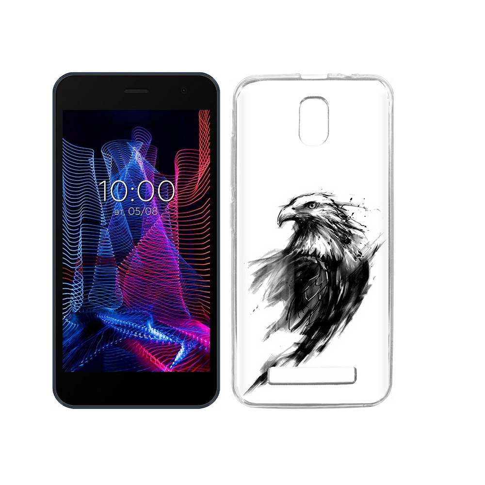 

Чехол MyPads Tocco для BQ 5047L Like чб птица, Прозрачный, Tocco