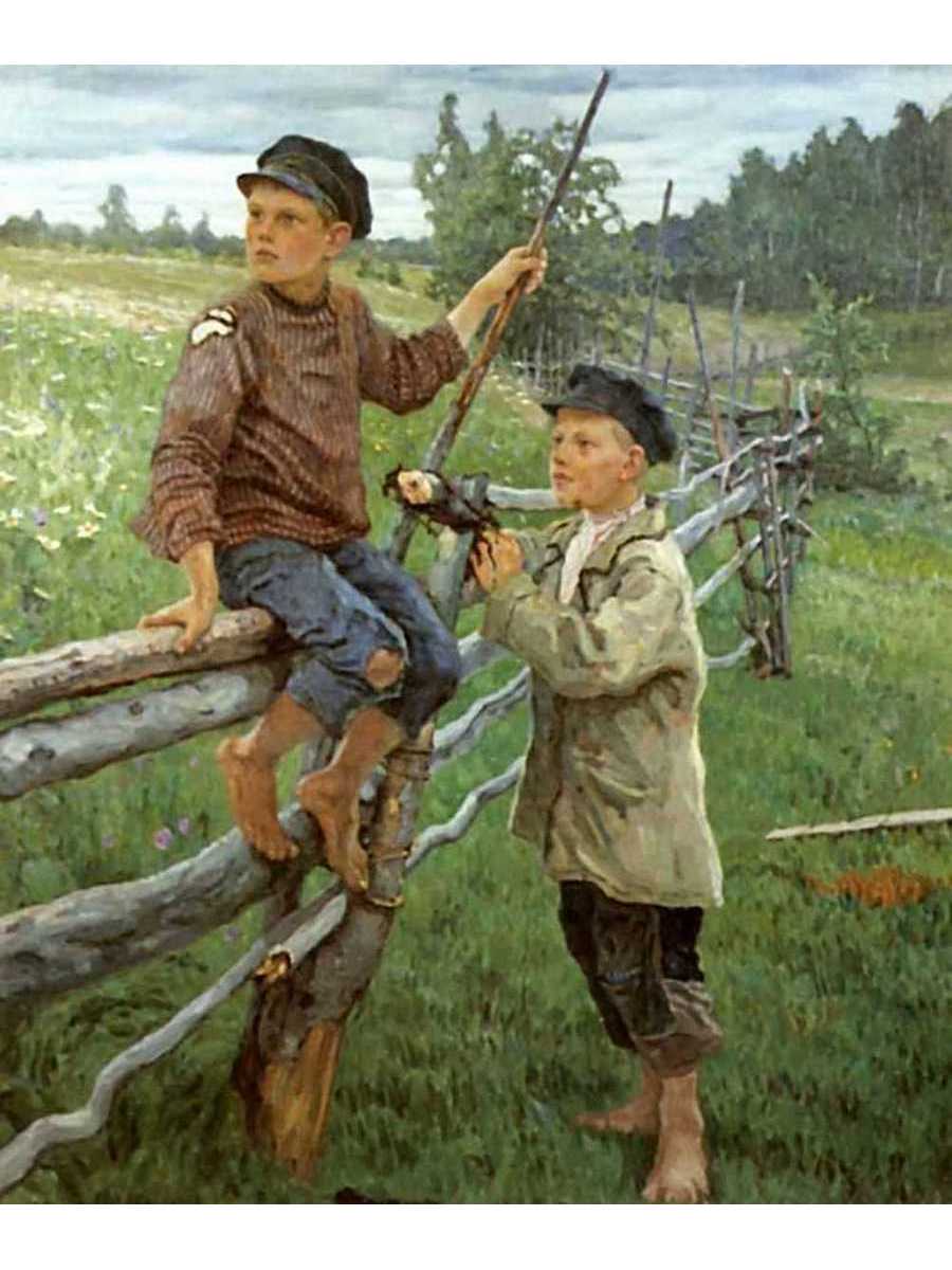 

Постер DRABS A2 Богданов-Бельский Николай Петрович Деревенские мальчики. Вариант