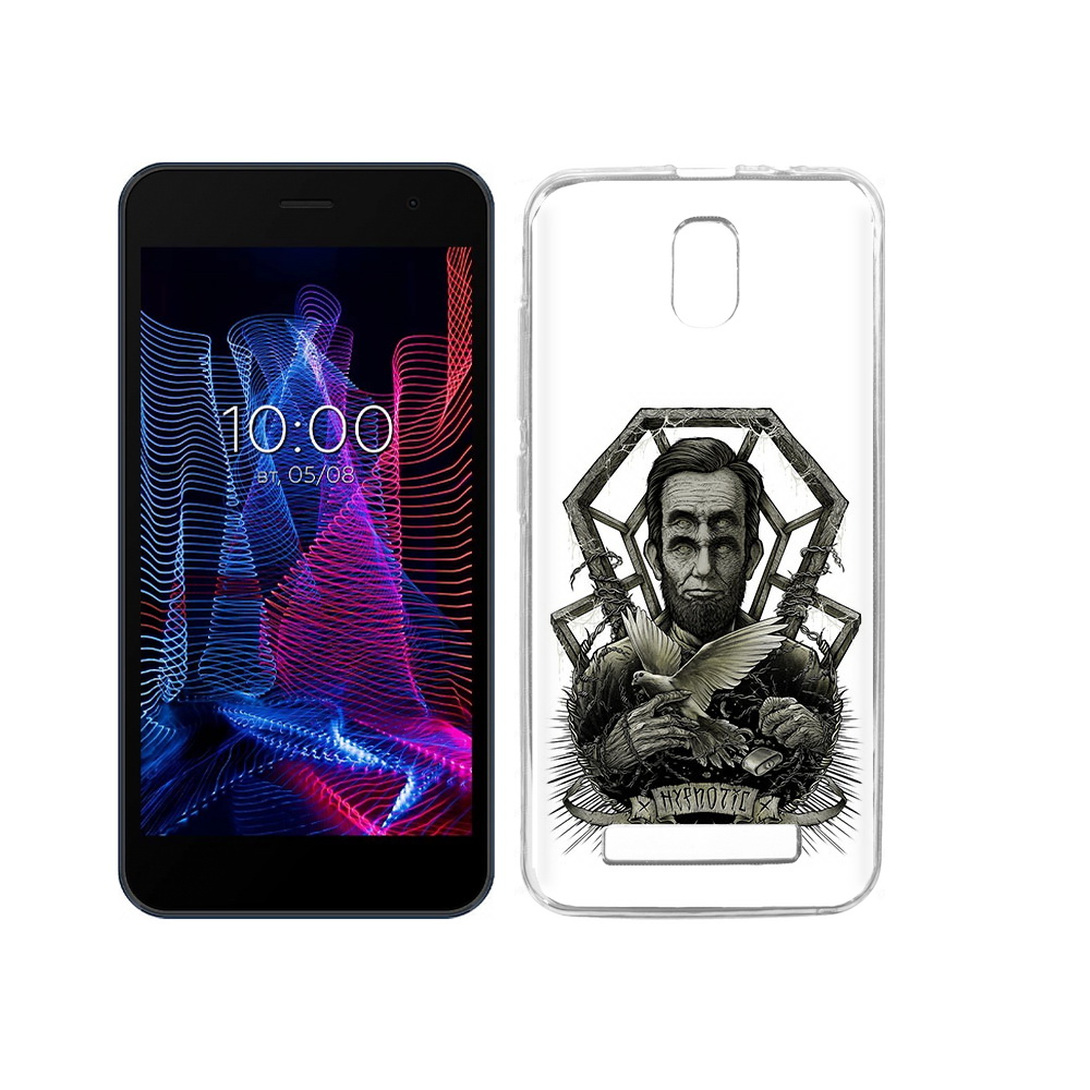 

Чехол MyPads Tocco для BQ 5047L Like франклин абстракция, Прозрачный, Tocco