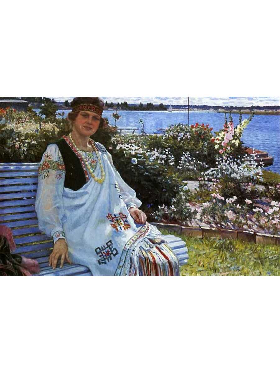 

Постер DRABS A2 Богданов-Бельский Николай Петрович Весна. Портрет госпожи И.Баумане