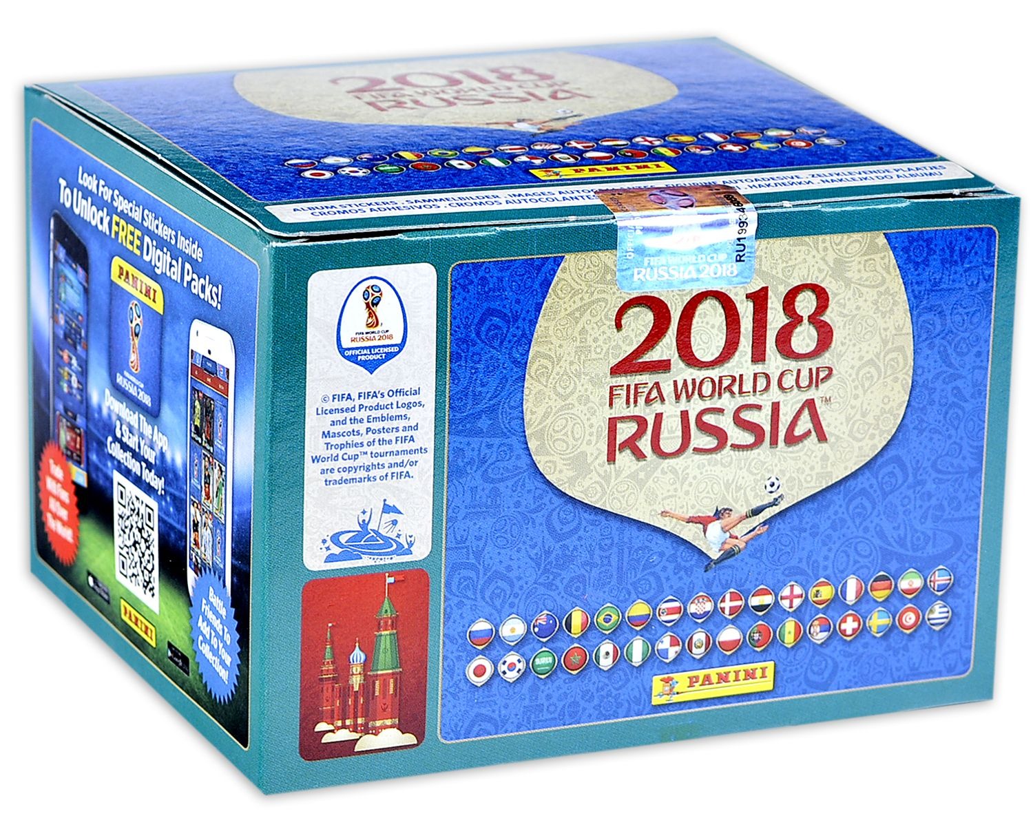 фото Бокс наклеек panini чемпионат мира по футболу fifa 2018 (версия на 670 наклеек)