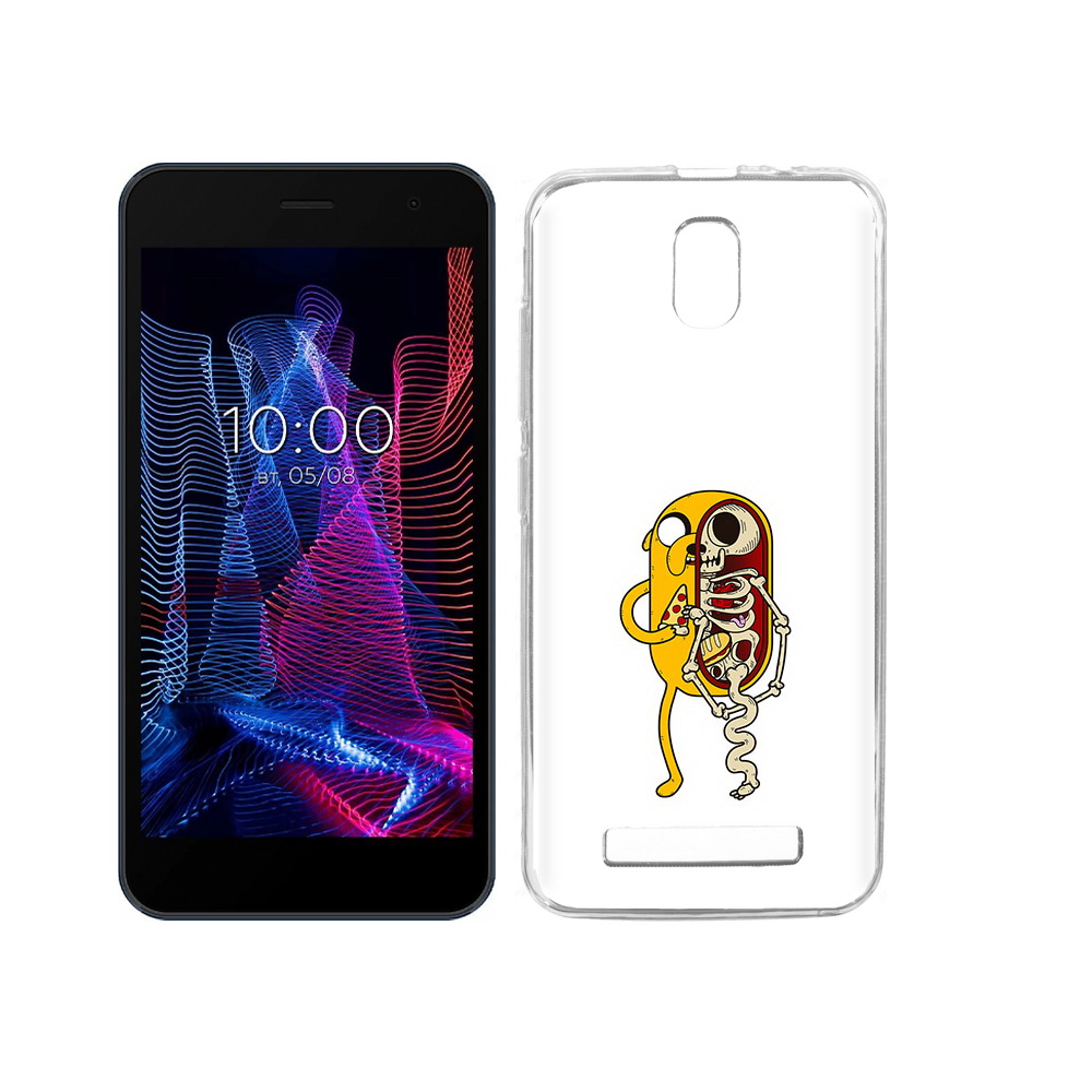 

Чехол MyPads Tocco для BQ 5047L Like Джейк скелет, Прозрачный, Tocco