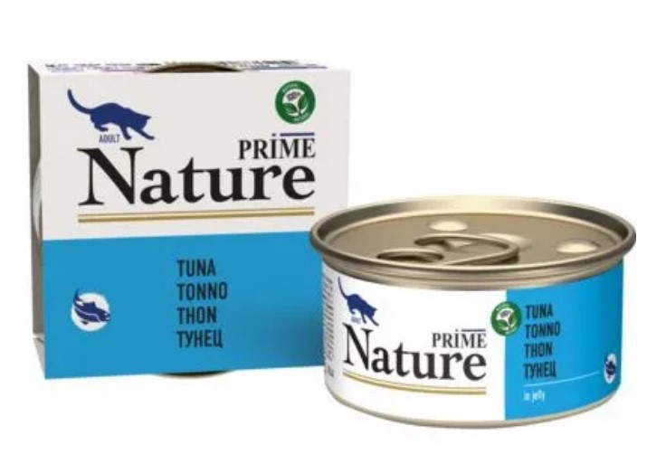 Консервы для кошек Prime Nature, тунец в желе, 85г