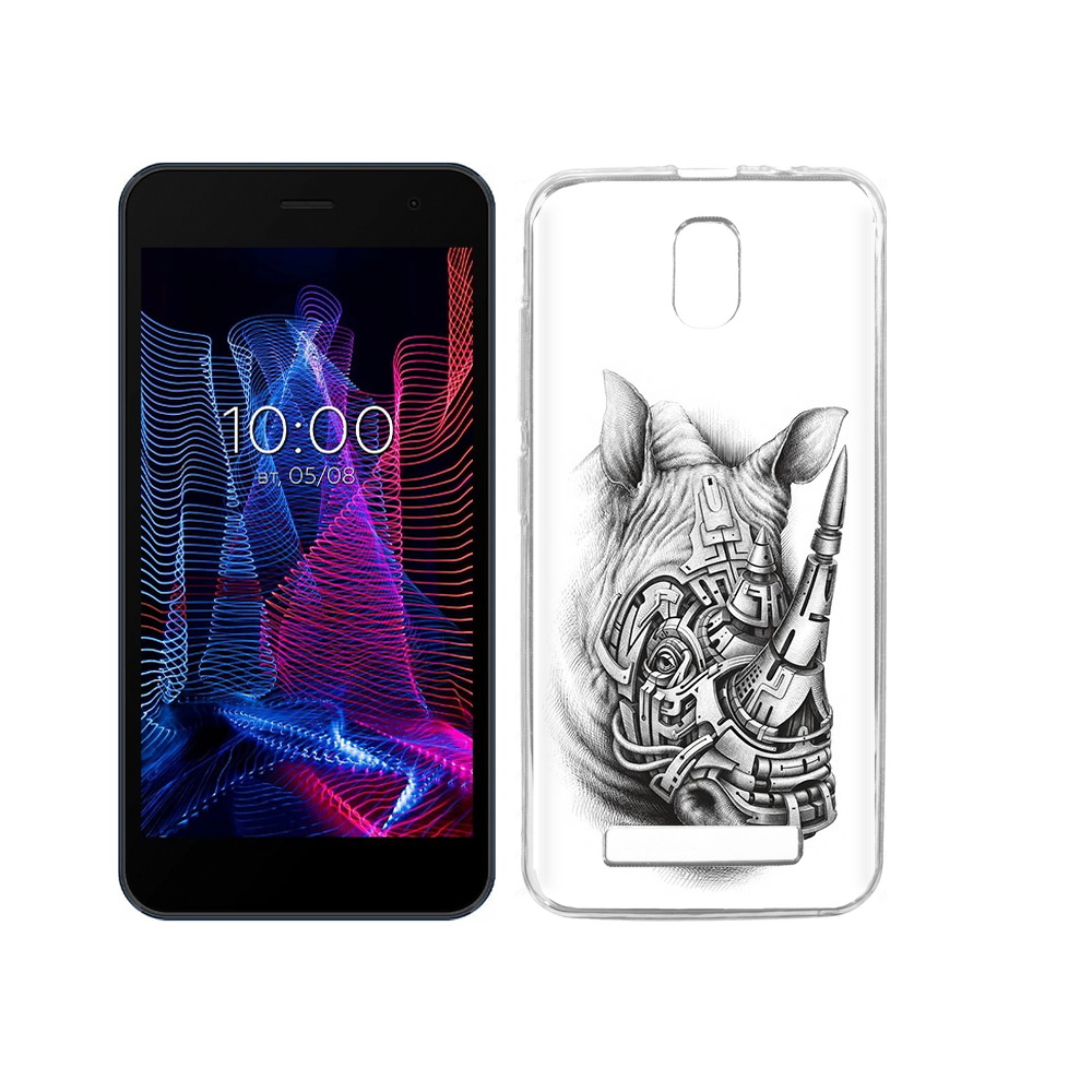 

Чехол MyPads Tocco для BQ 5047L Like стальной носорог, Прозрачный, Tocco