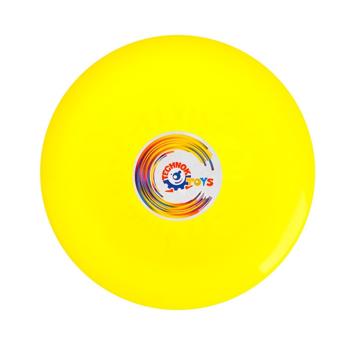 ТехноК Летающая тарелка, 24x24x2,5 см, цвет жёлтый + мел в подарок