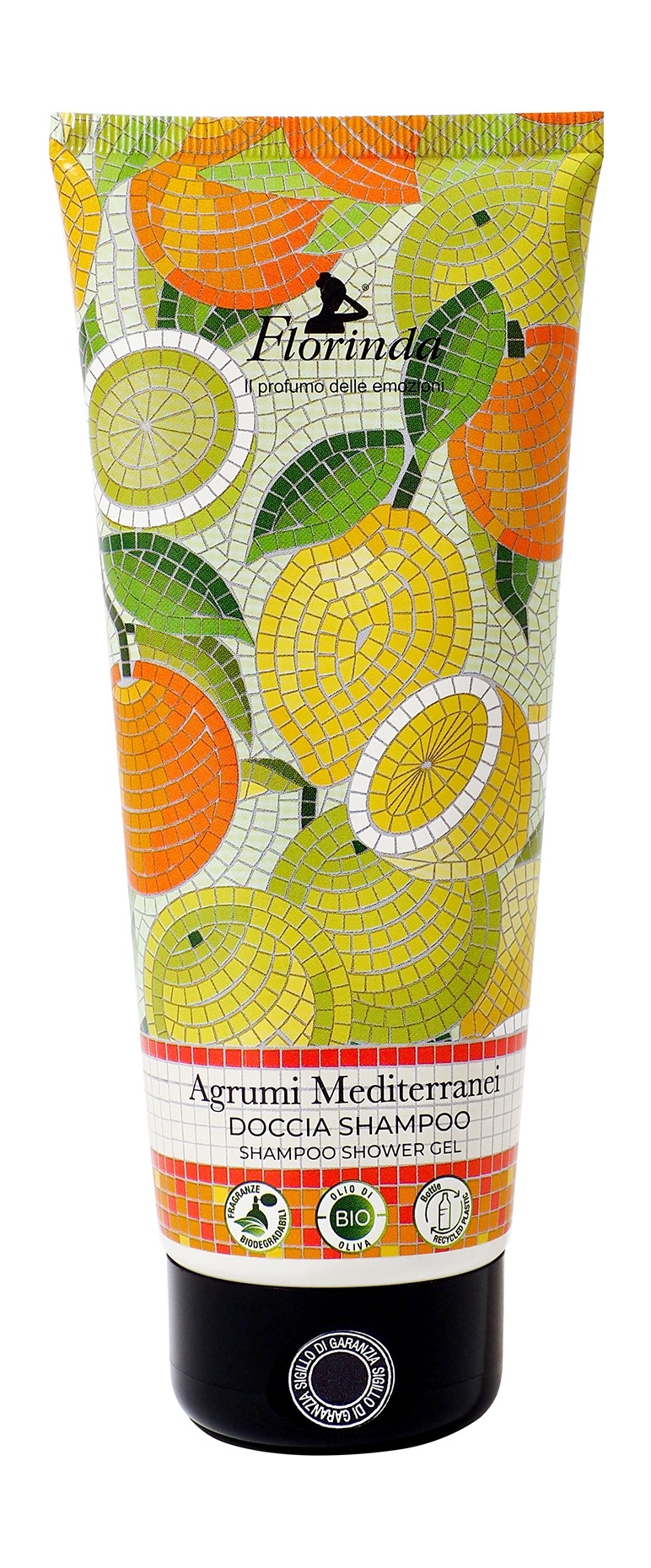 фото Гель для душа с ароматом апельсина florinda shampoo shower gel agrumi mediterranei, 200 мл