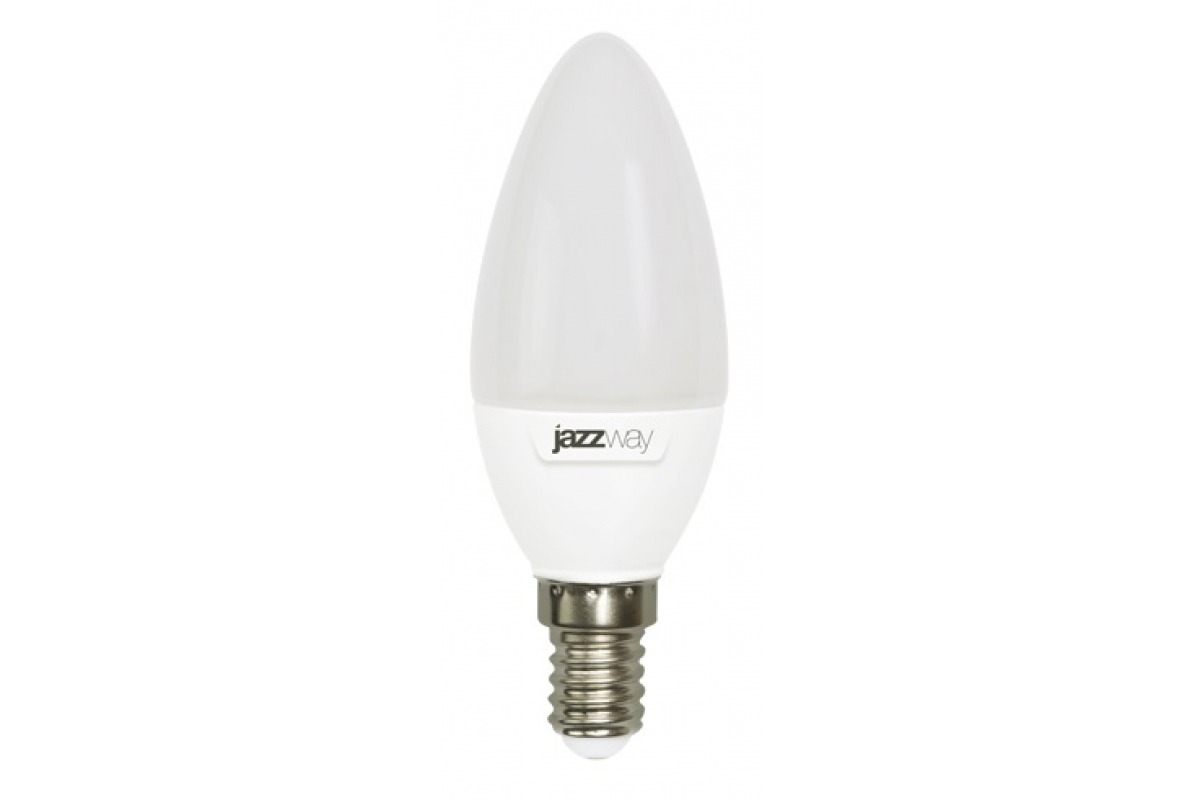 Лампа светодиодная JazzWay Pled-SP C37 7 Вт E14 4000 K свеча матовая