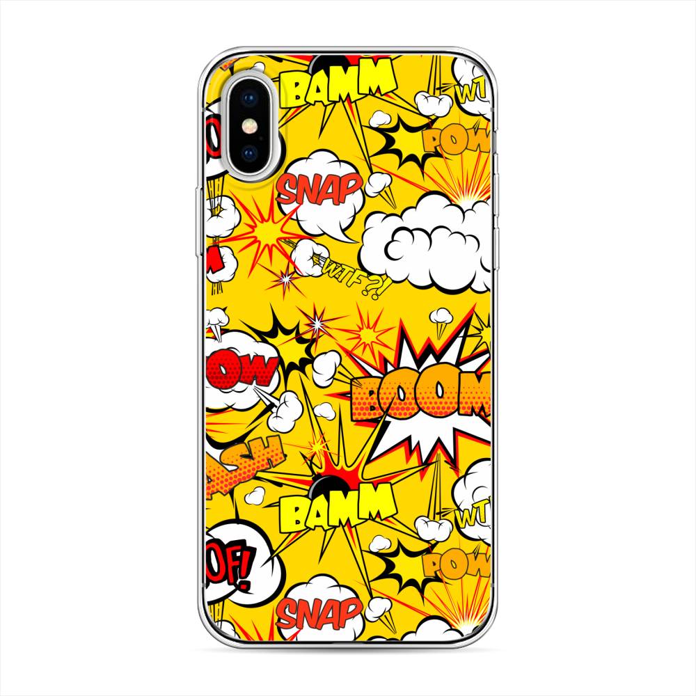 

Чехол на Apple iPhone X Поп Арт эффекты, Желтый;белый;оранжевый, 11050-6