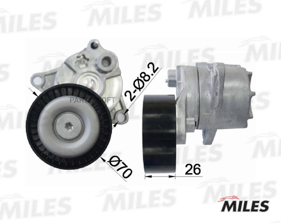 

Натяжитель Ремня Приводного Mb W210/211/202/203/Vito Om 611 98- Ag00297 Miles AG00297