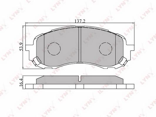 

Тормозные колодки LYNXauto передние bd7102