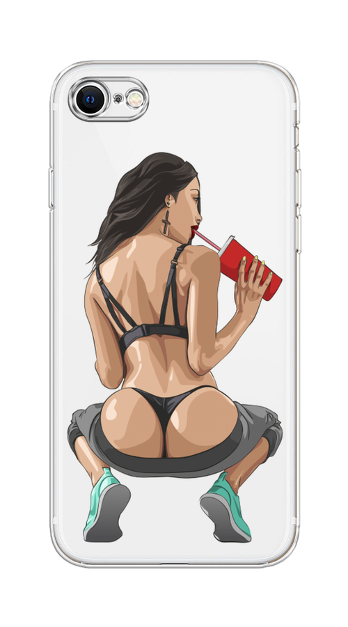 

Чехол на Apple iPhone 8 "Сочные булочки", Бежевый;красный;черный, 10850-6