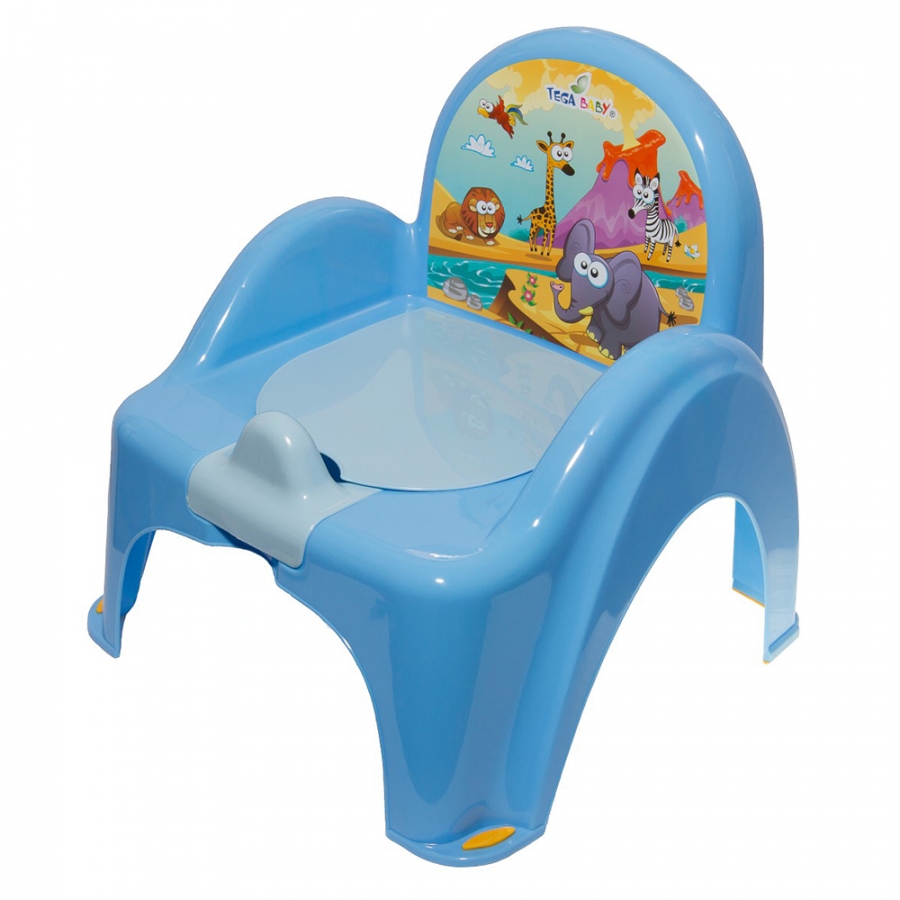 

Горшок детский музыкальный Tega Baby Сафари, синий