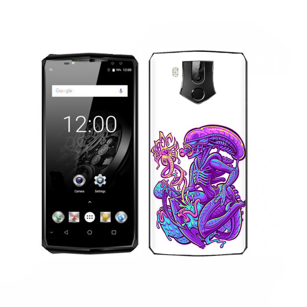 

Чехол MyPads Tocco для Oukitel K10 чужой фиолетовый цвет, Прозрачный, Tocco