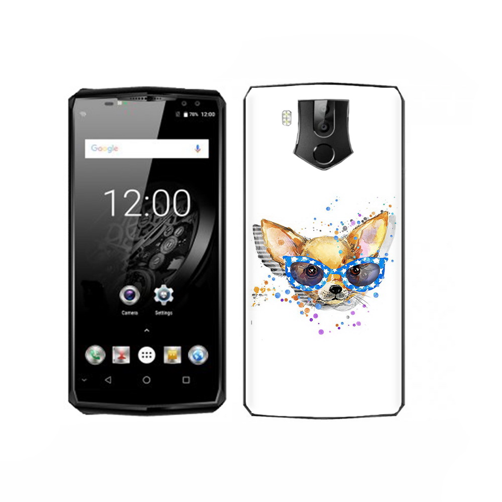 

Чехол MyPads Tocco для Oukitel K10 чихуа-хуа в очках, Прозрачный, Tocco