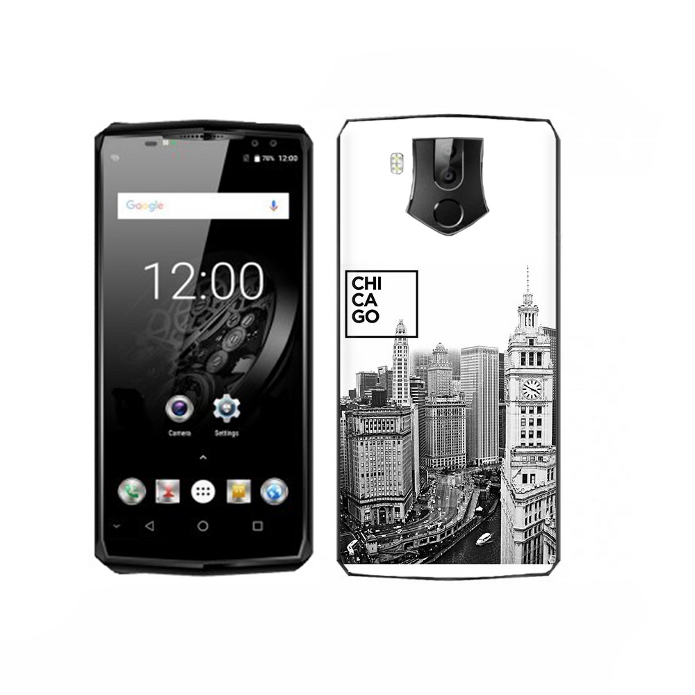 

Чехол MyPads Tocco для Oukitel K10 черно белый чикаго, Прозрачный, Tocco