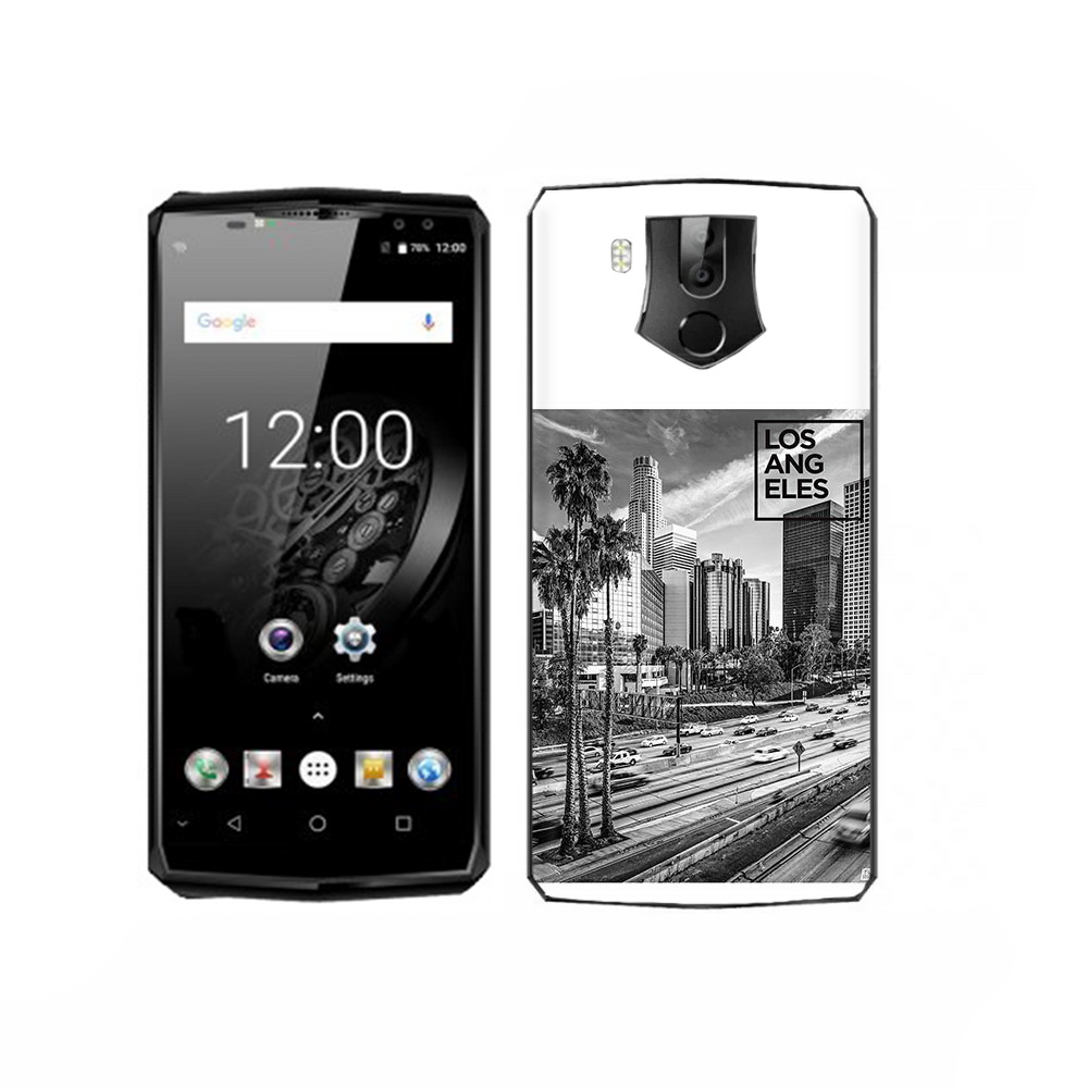 

Чехол MyPads Tocco для Oukitel K10 черно белый лос анджелес, Прозрачный, Tocco
