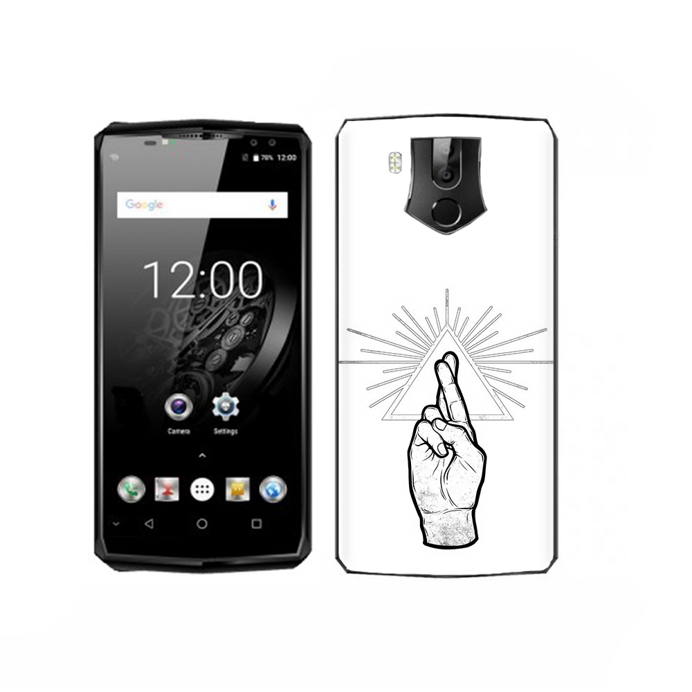 

Чехол MyPads Tocco для Oukitel K10 черно белая рука, Прозрачный, Tocco