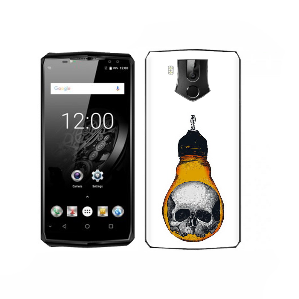 Чехол MyPads Tocco для Oukitel K10 череп в лампочке