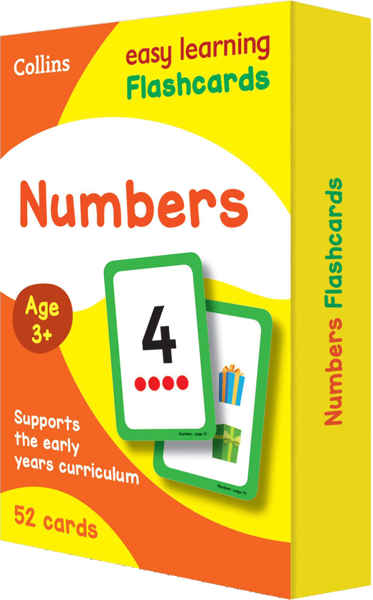 

Numbers Flashcards Ages 3-5 52 cards