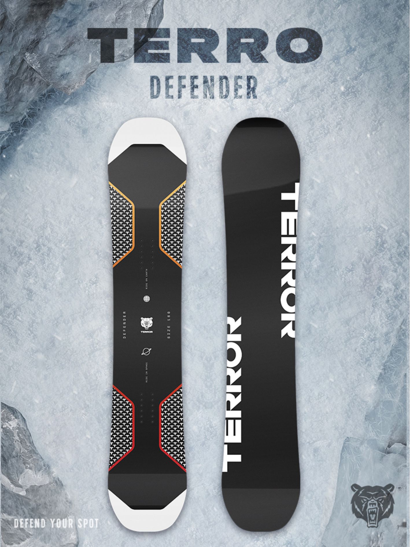 

Сноуборд TERROR - DEFENDER 23/24 черно-белый 163W, Черный;белый, DEFENDER 23/24