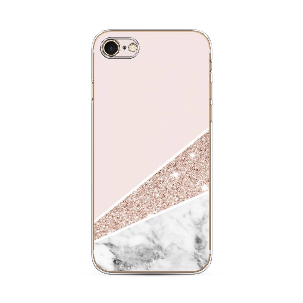 

Чехол на Apple iPhone 8 "Блестящий розовый мрамор", 10850-3