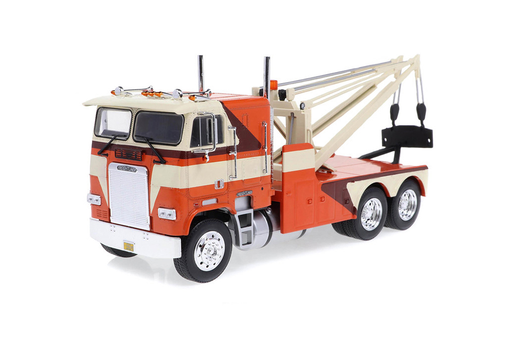 

Модель коллекционная GREENLIGHT Freightliner fla 9664 1984 orange/white/brown эвакуатор, Бежевый