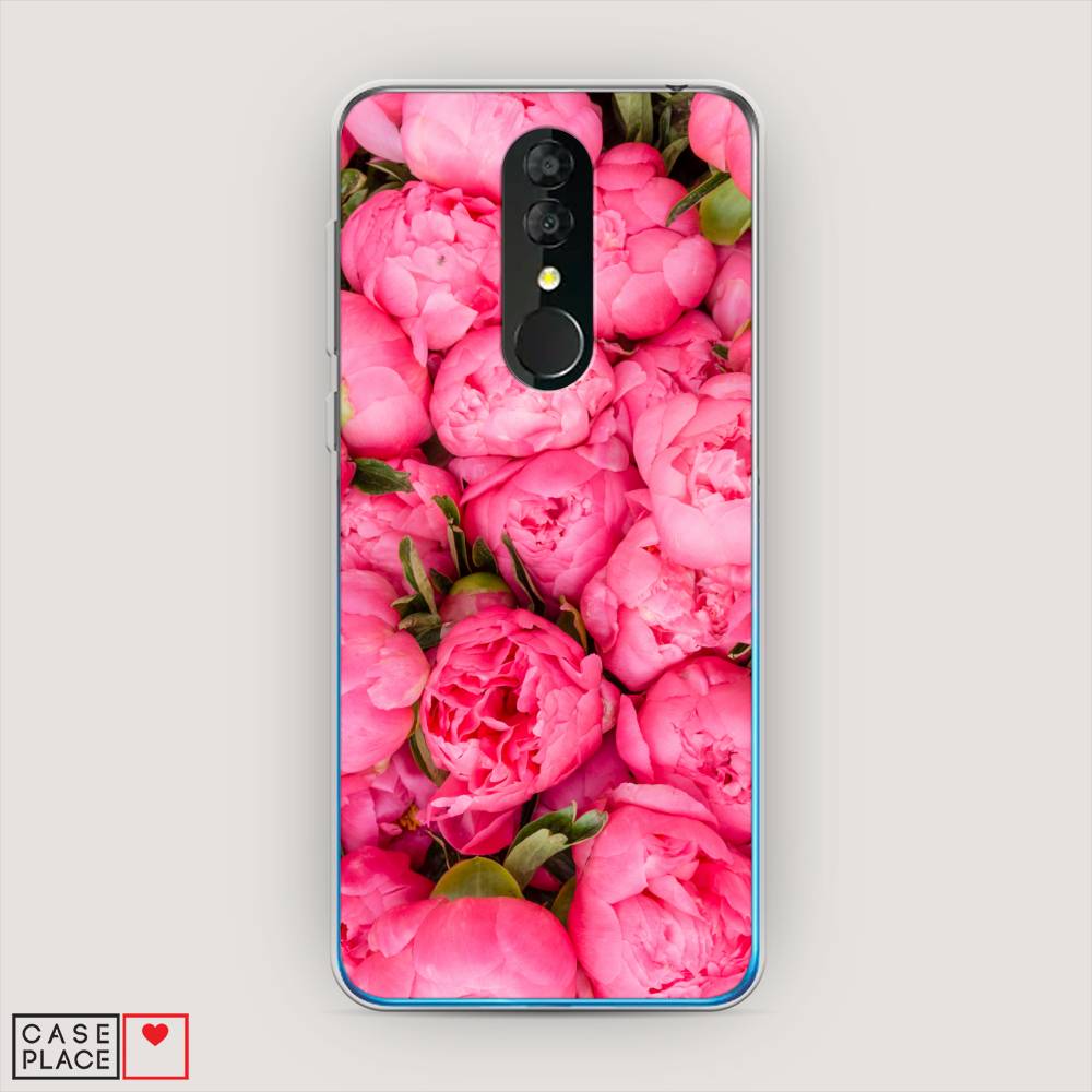 

Силиконовый чехол "Прекрасные пионы" на Alcatel 3 5053Y (2019), 170550-8