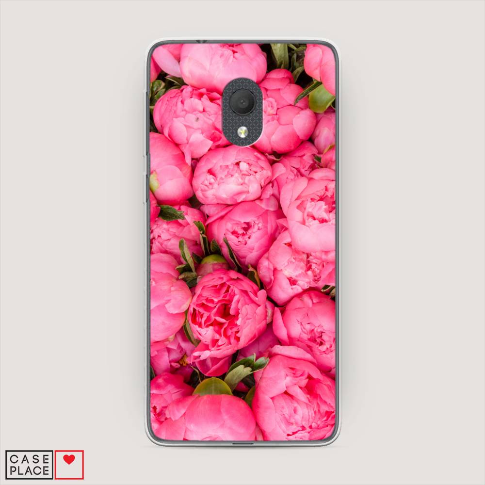 

Силиконовый чехол "Прекрасные пионы" на Alcatel 1C 5003D (2019)
