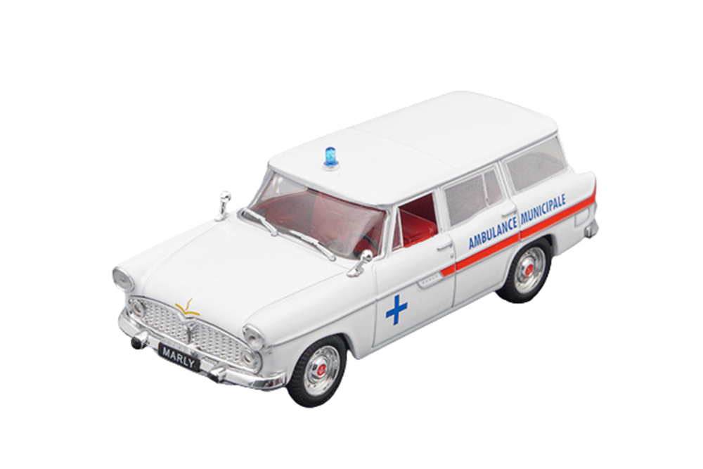 Модель коллекционная ATLAS Simca marly ambulance municipale white