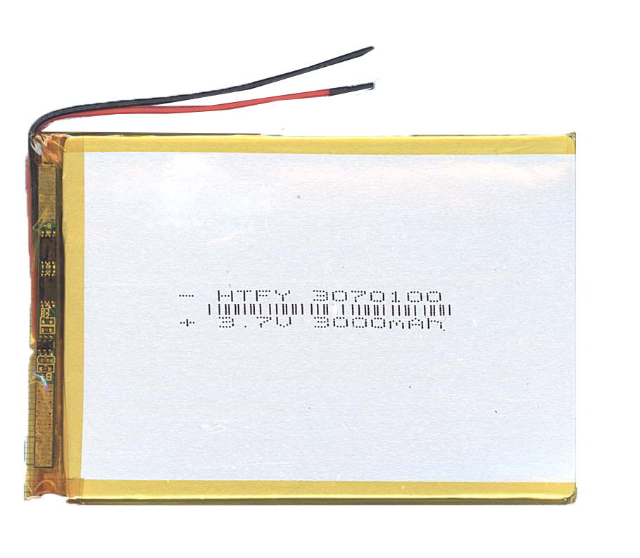 фото Аккумулятор oem li-pol 3*70*100мм 2pin 3.7v/3000mah