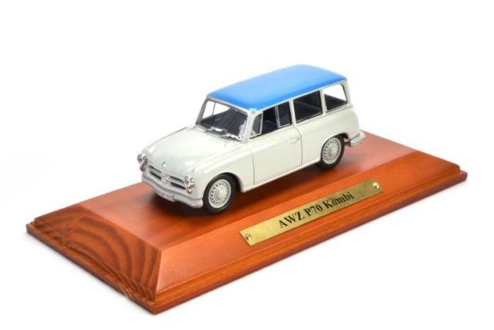 Модель коллекционная ATLAS Awz P70 kombi 1958 white/blue