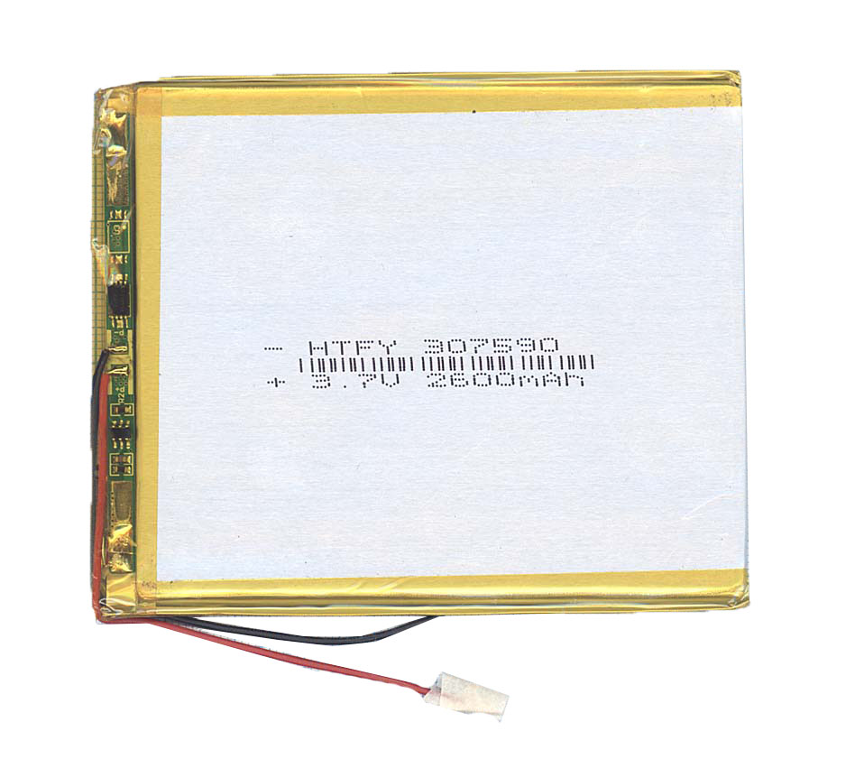 фото Аккумулятор oem li-pol 3*75*90мм 2pin 3.7v/2600mah