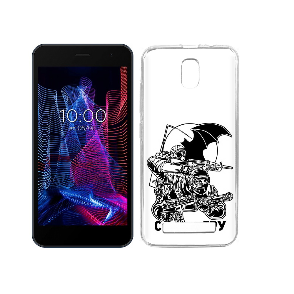 

Чехол MyPads Tocco для BQ 5047L Like спецназ гру, Прозрачный, Tocco