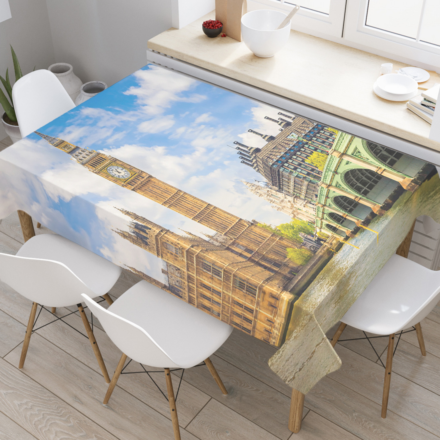 

Скатерть прямоугольная JoyArty "Осенний лондон" из оксфорда, 120x145 см, Осенний лондон