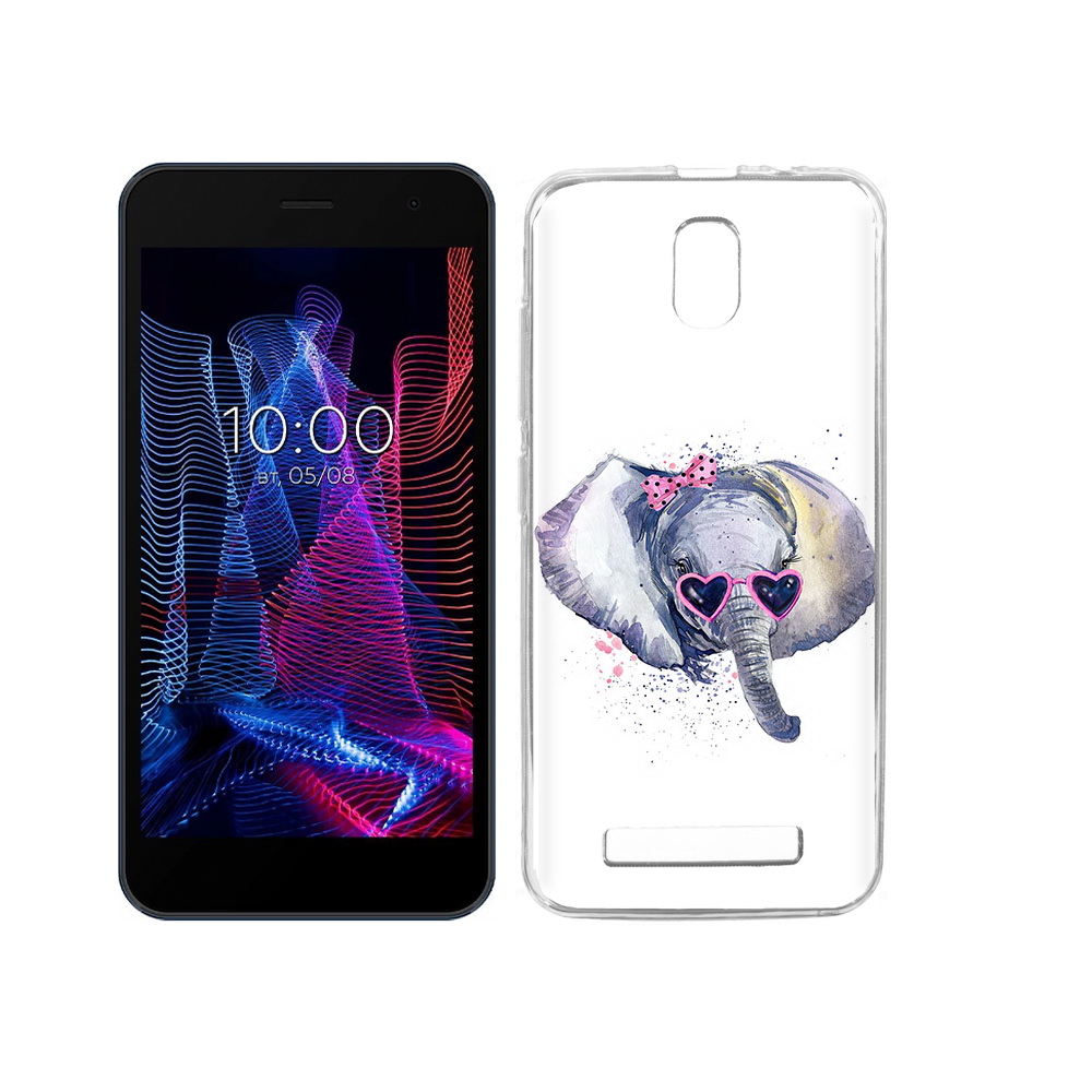 

Чехол MyPads Tocco для BQ 5047L Like слоник в очках, Прозрачный, Tocco