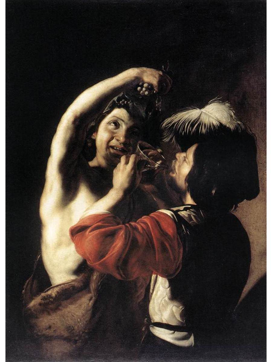 

Постер DRABS A2 Бартоломео Манфреди Bacchus and a Drinker
