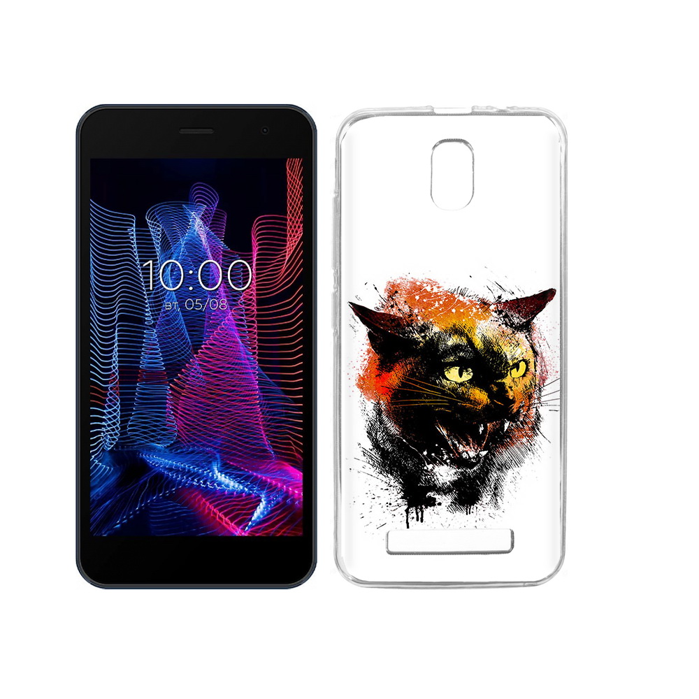 

Чехол MyPads Tocco для BQ 5047L Like сиамский кот, Прозрачный, Tocco